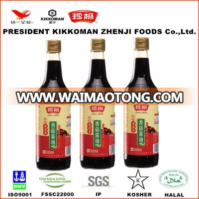 Chinese high quality halal kosher 500ml mushroom soy sauce